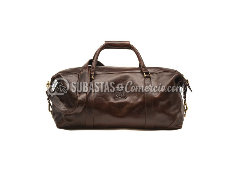 Maletín Duffel en Cuero Pleno Flor de Sabandija - Diseño Atemporal Hec